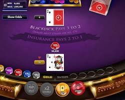 Chumba Casino blackjack table